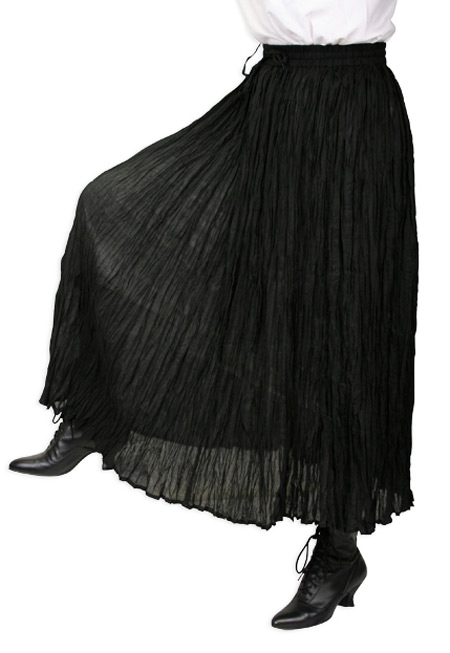 Black Broomstick Skirt 78
